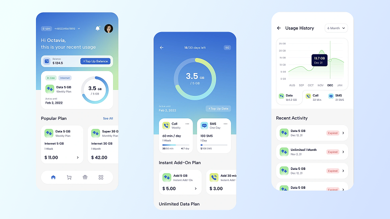 eSIM Data Management App